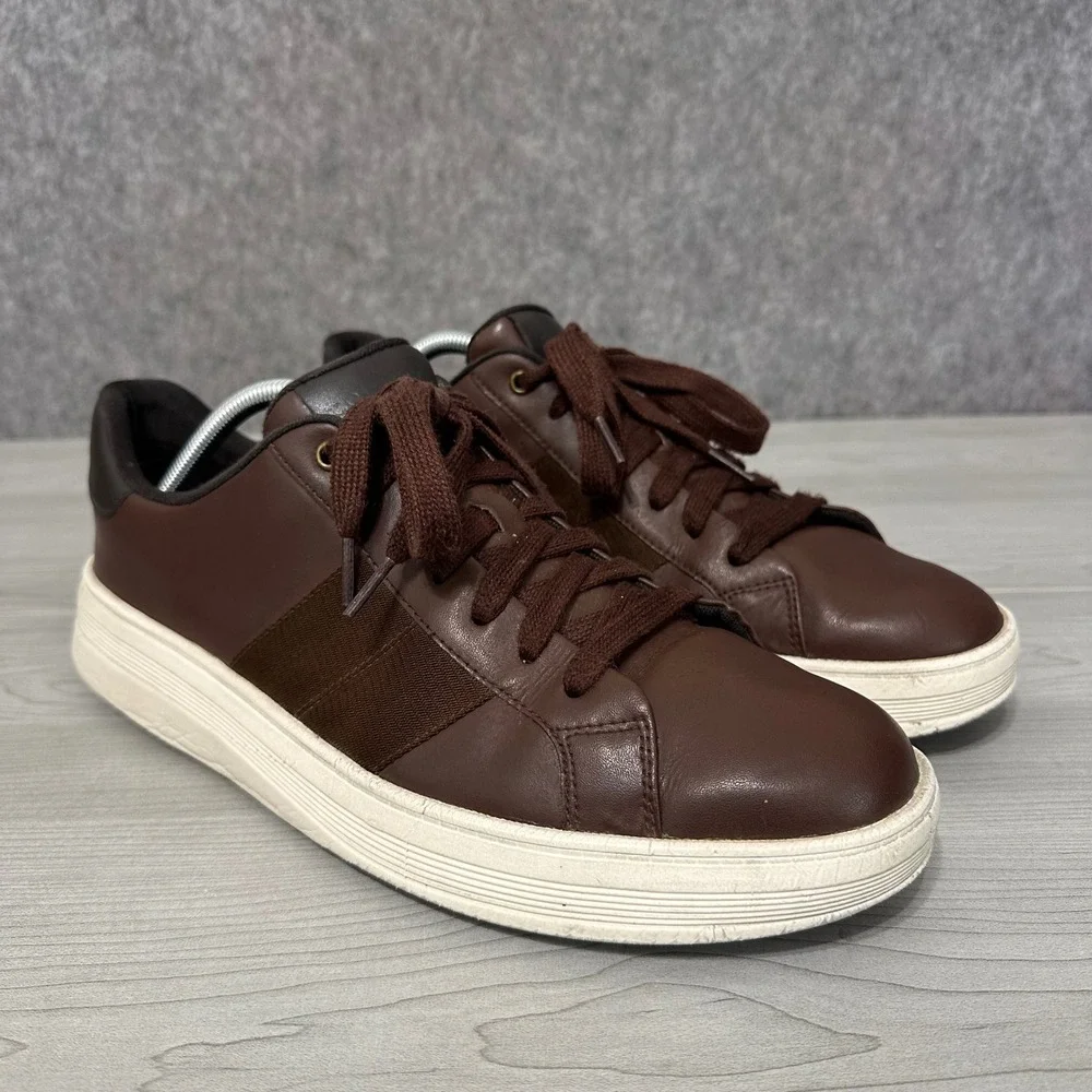 Cole Haan Grand Crosscourt Premier Mens Size 11 Brown Leather Sneakers‎ C35831